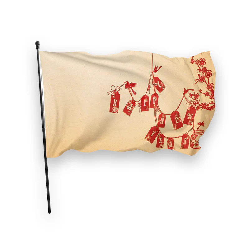 Drapeau chinois happy new year – Image 4