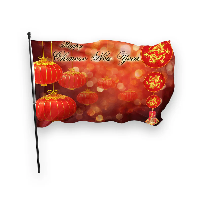 Drapeau chinois happy new year – Image 7