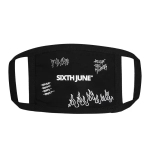 Masque logo Sixth June rock noir