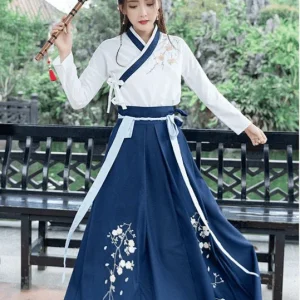 Hanfu Bleu Marine