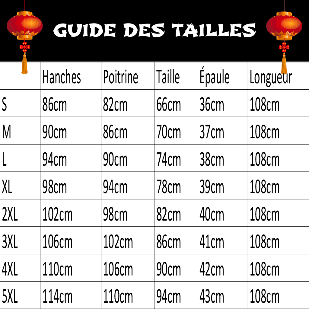 Robe Chinoise Blanche Éventail – Image 7