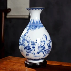Vase Chinois Grand Bleu