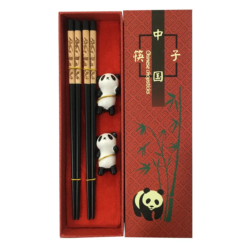 Baguettes Chinoises Bois Panda Coffret – Image 2