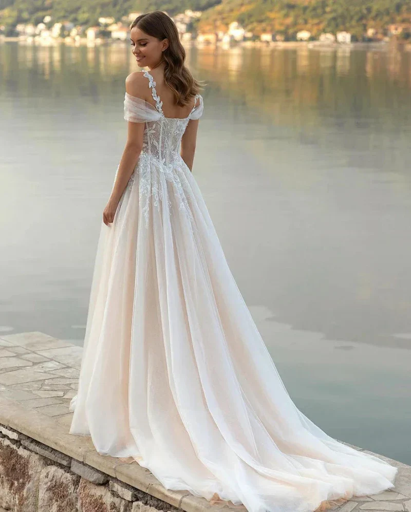 Robe de Mariée Avec Bustier à Lacet – Image 4