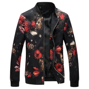 Habit Chinois Veste Homme Florale