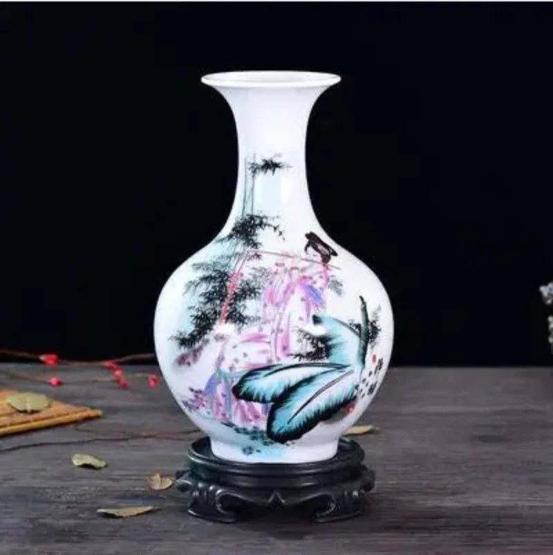 Vase Chinois Ancien Avec Socle – Image 7