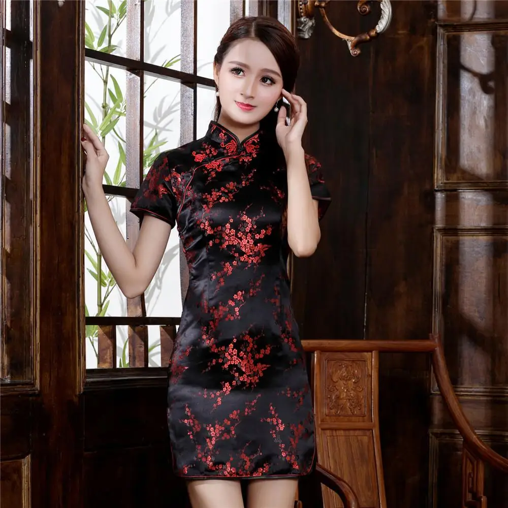Robe Chinoise Qipao Satin – Image 8