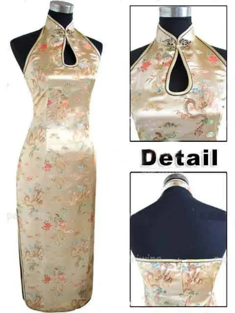 Cheongsam Robe Longue Dos Nu – Image 5