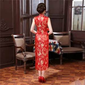 Robe Chinoise Sans Manches