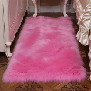 Tapis Chinois Douillet En Laine Long