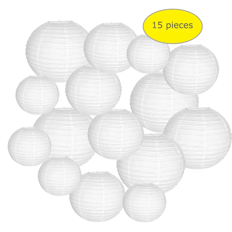 Boules Chinoises Papier Lanternes Blanches – Image 2