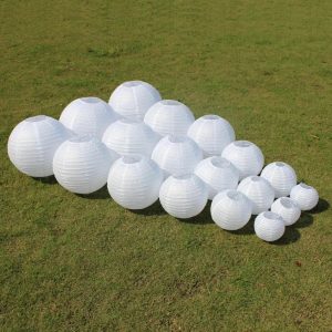 Lampion Chinois En Papier Blanc