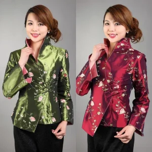Veste Chinoise Femme Fleurs