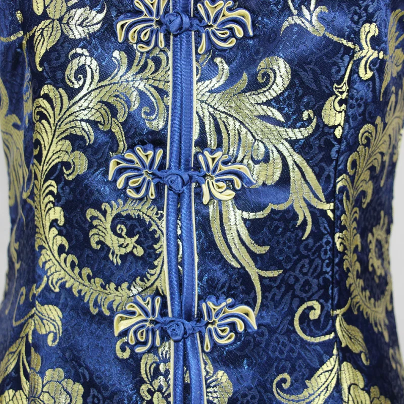 Robe Chinoise Violet Cheongsam – Image 7