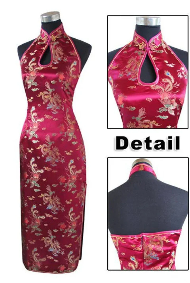 Cheongsam Robe Longue Dos Nu – Image 7