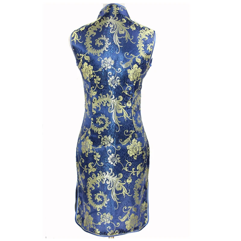 Robe Chinoise Violet Cheongsam – Image 4