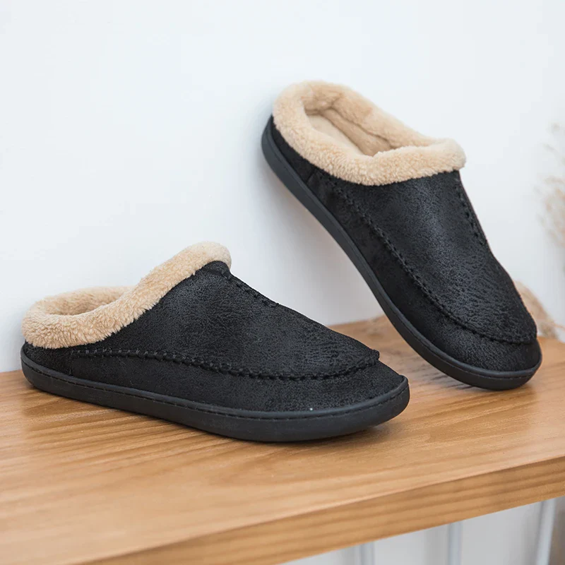 Chaussons Chinois Peluche Épais Cuir – Image 5