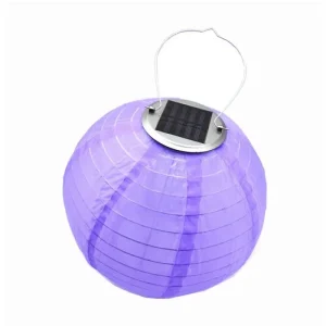 Lampion Chinois Solaire Nylon LED