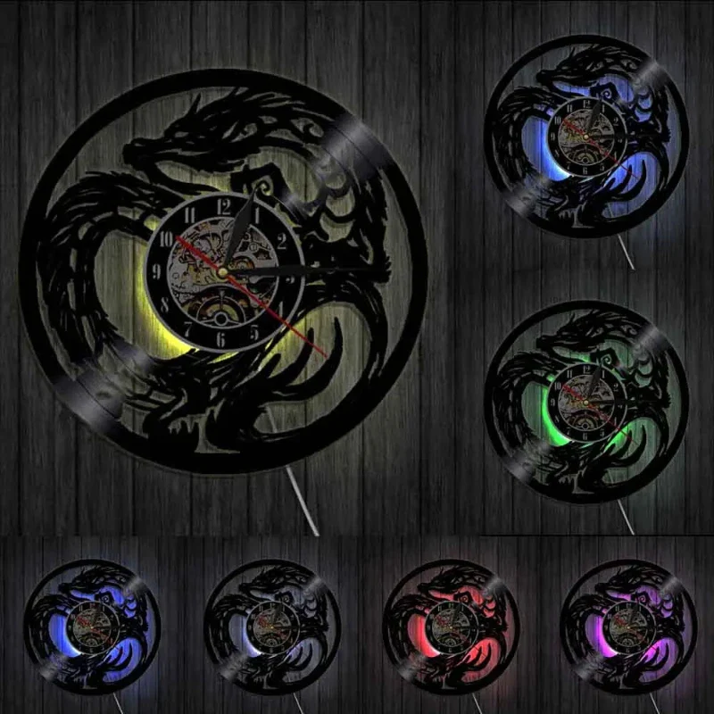 Horloge Chinoise Dragon Vinyle – Image 6