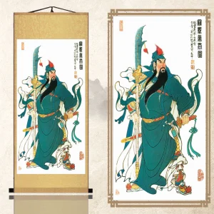 Tableau Chinois Guerrier