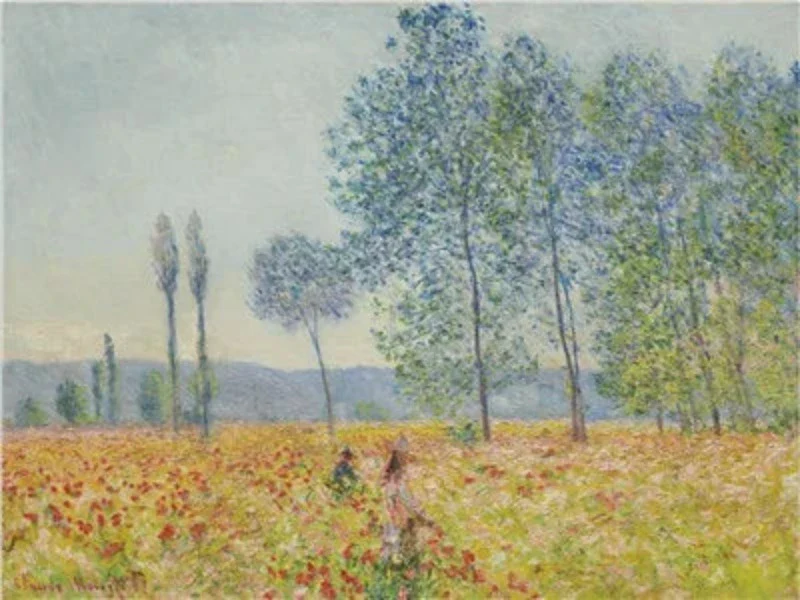 Tableau Chinois Champ De Coquelicots – Image 9