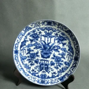 Assiette Chinoise Ancienne Bleue