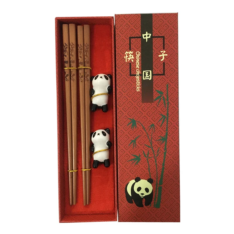 Baguettes Chinoises Bois Panda Coffret – Image 3