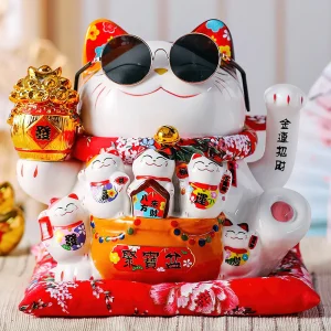 Chat Chinois Porte Bonheur qui Bouge la Patte