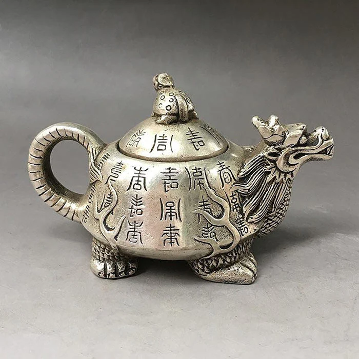 Petite Théière Chinoise En Argent – Image 2