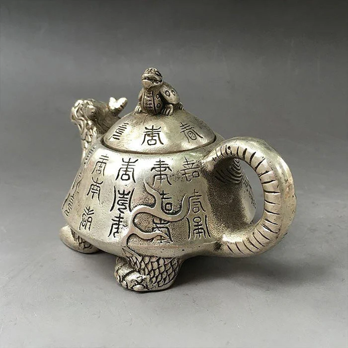 Petite Théière Chinoise En Argent – Image 5