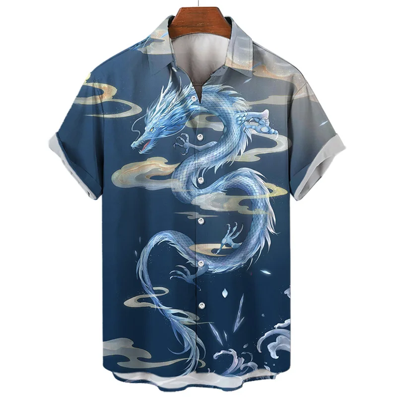 Habit Chinois Chemise Dragon 3D – Image 7