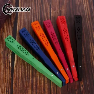 Éventail Chinois En Bambou Sculpté