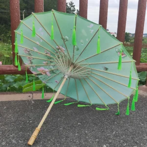 Ombrelle Chinoise Ancienne Franges