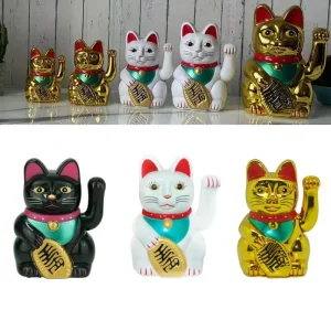 Figurine Chinoise Chat Électrique