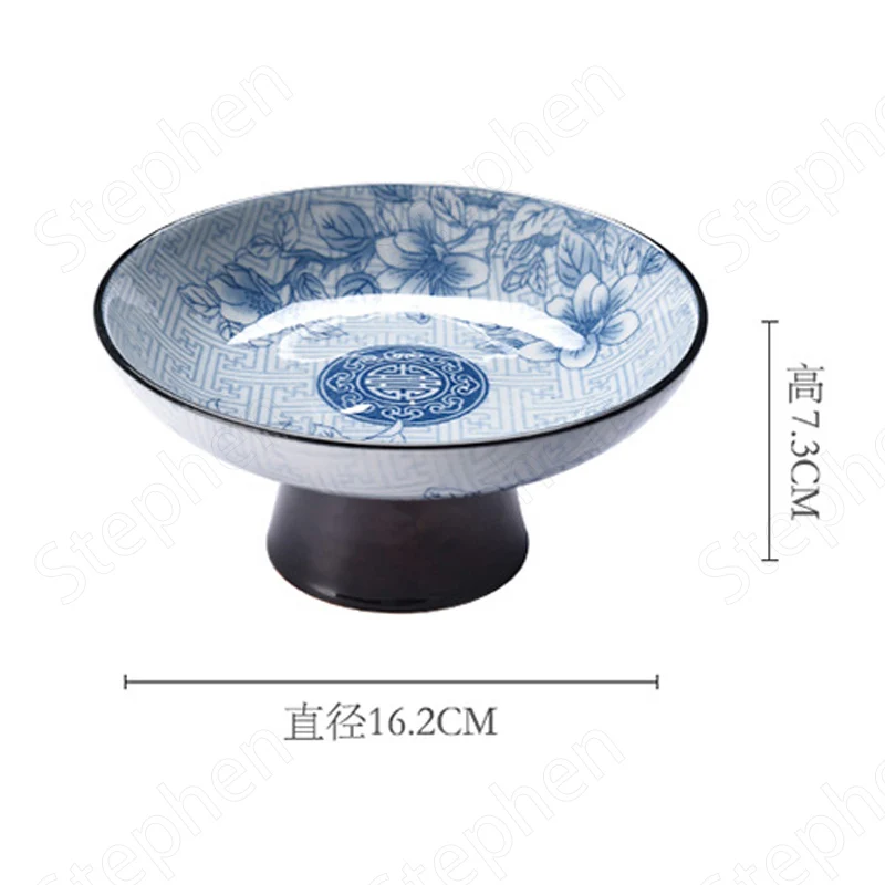 Assiettes Chinoises Moderne Pied Haut – Image 7