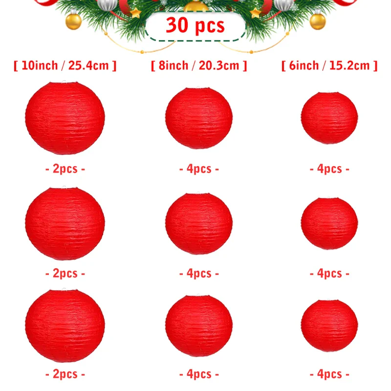 Lampions Chinois Décoration Papier – Image 8