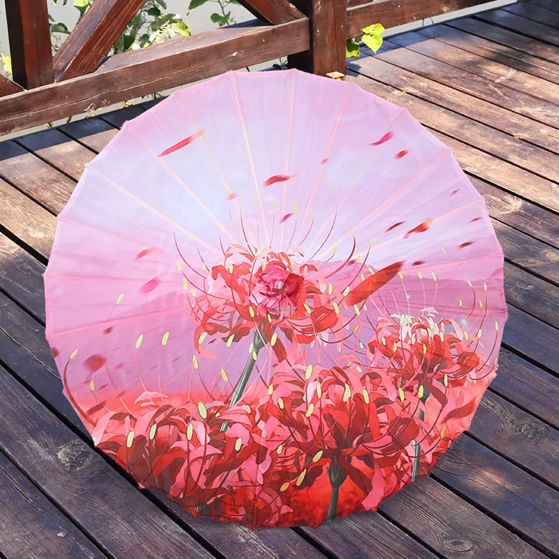 Ombrelle Chinoise Papier Pliante Soie – Image 7