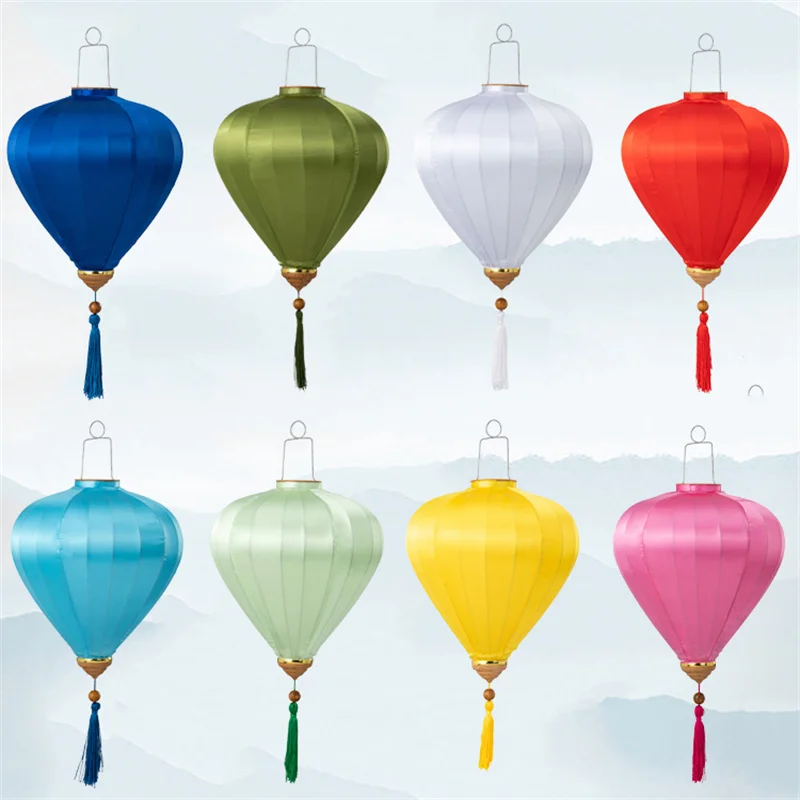 Lampion Chinois Soie Motif Floral – Image 3