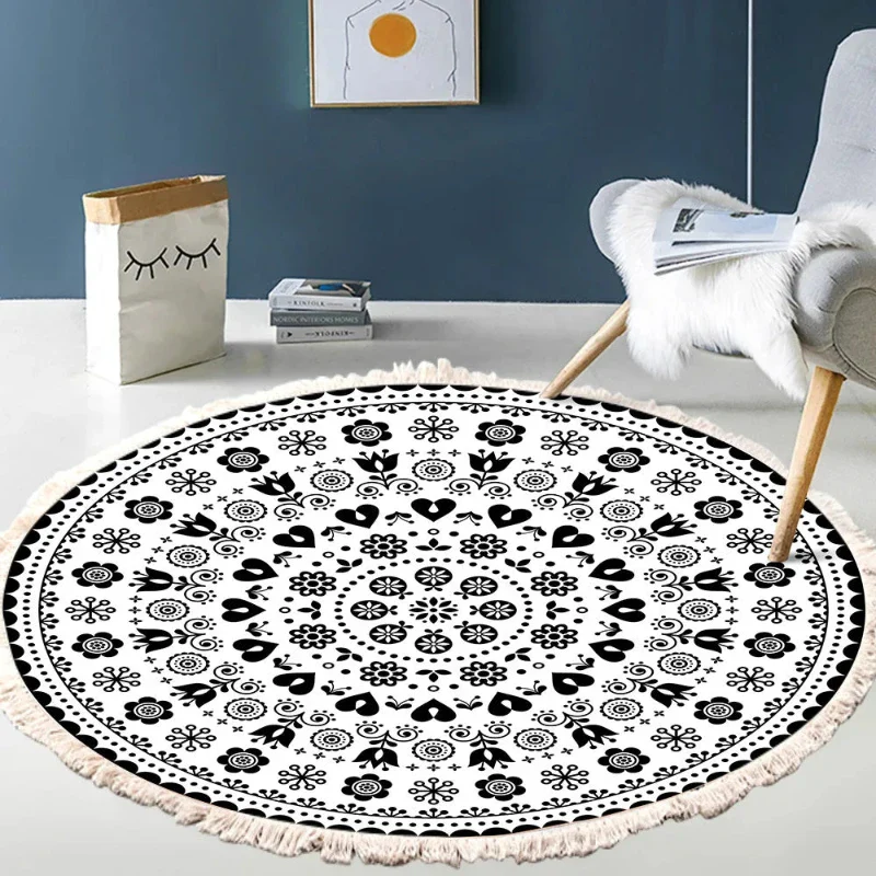 Tapis Chinois Coton Style Bohème – Image 3