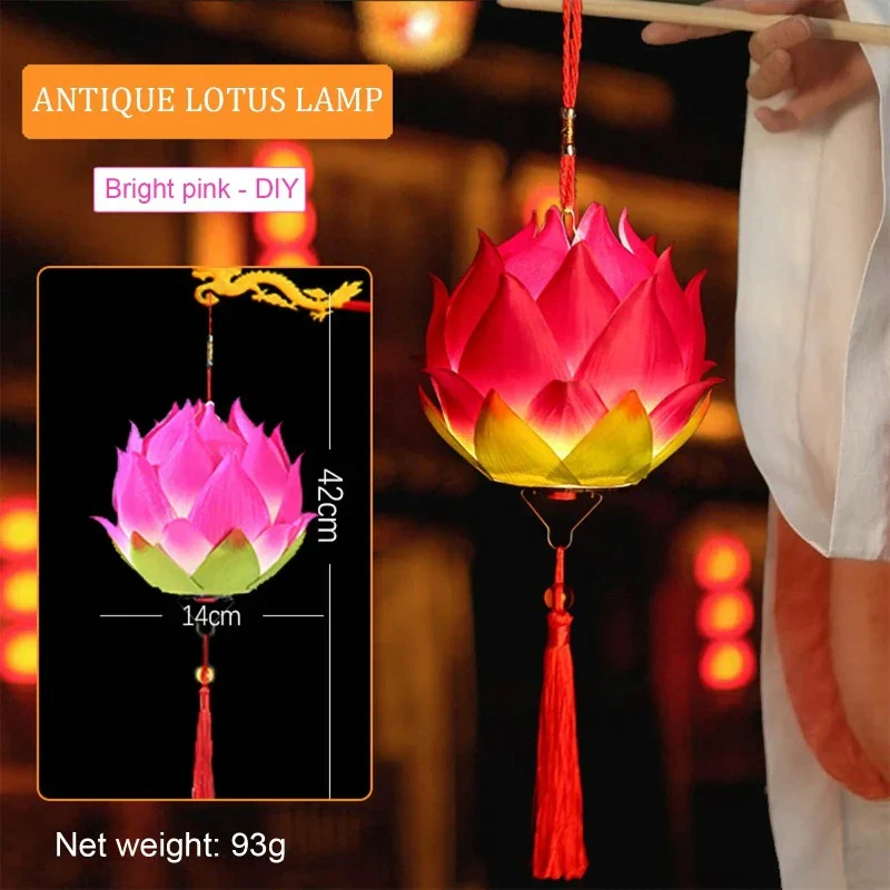 Lampion Chinois En Plastique Lotus – Image 9