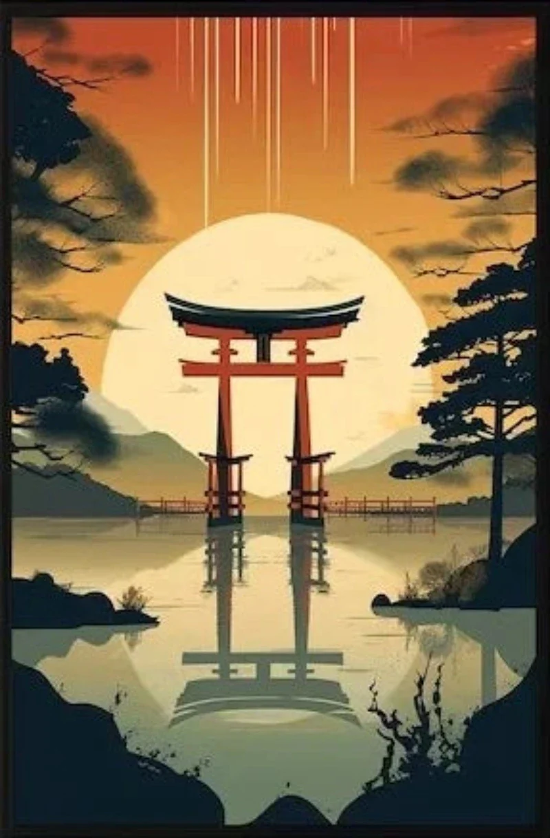 Tableau Chinois Voyage Japon – Image 7