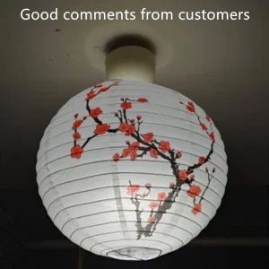 Abat Jour Chinois Décoration Ronde 35cm