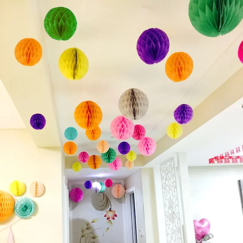 Boules Chinoises Papier Fleur Pompons – Image 7