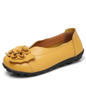 Ballerines Chinoises Mocassins Cuir