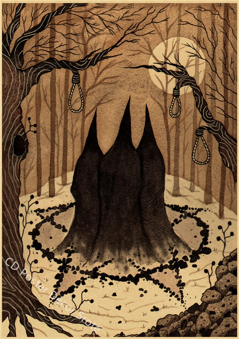 Tableau Chinois Affiche Sorcellerie – Image 4