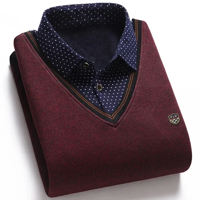 Pull Chinois Homme Épais Douillet – Image 3