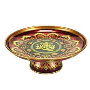 Assiettes Chinoises Métallique Pieds