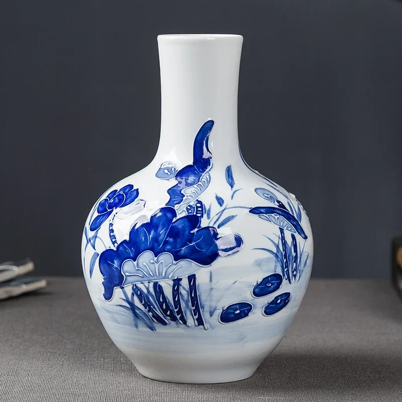 Vase Chinois Ancien Décor Bambou – Image 9