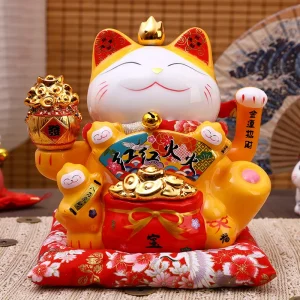 Porte Bonheur Chat Chinois USB/Piles