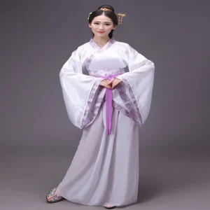 Hanfu Robe Soie Kimono Ethnique